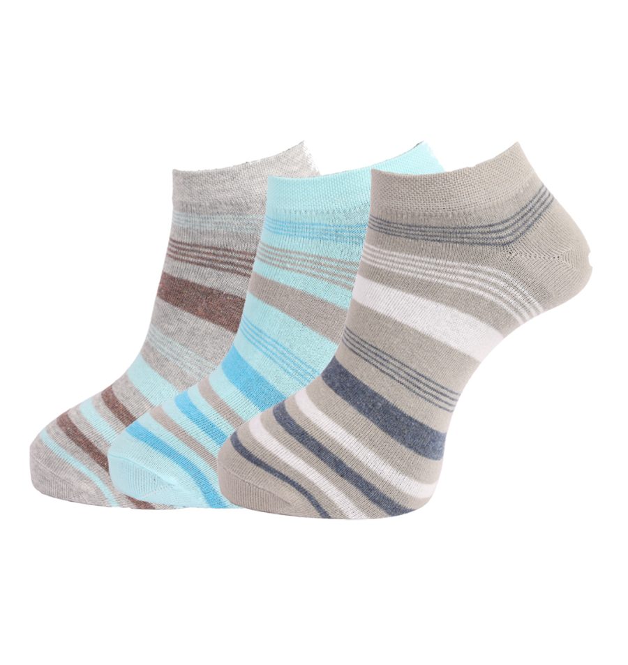Dollar Socks Cotton Ankle Length Socks for Men's Free Size (Pack of 3)