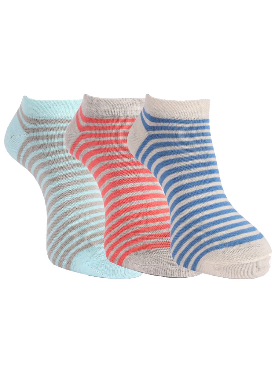 Dollar Socks Cotton Ankle Length Socks for Men's Free Size (Pack of 3)