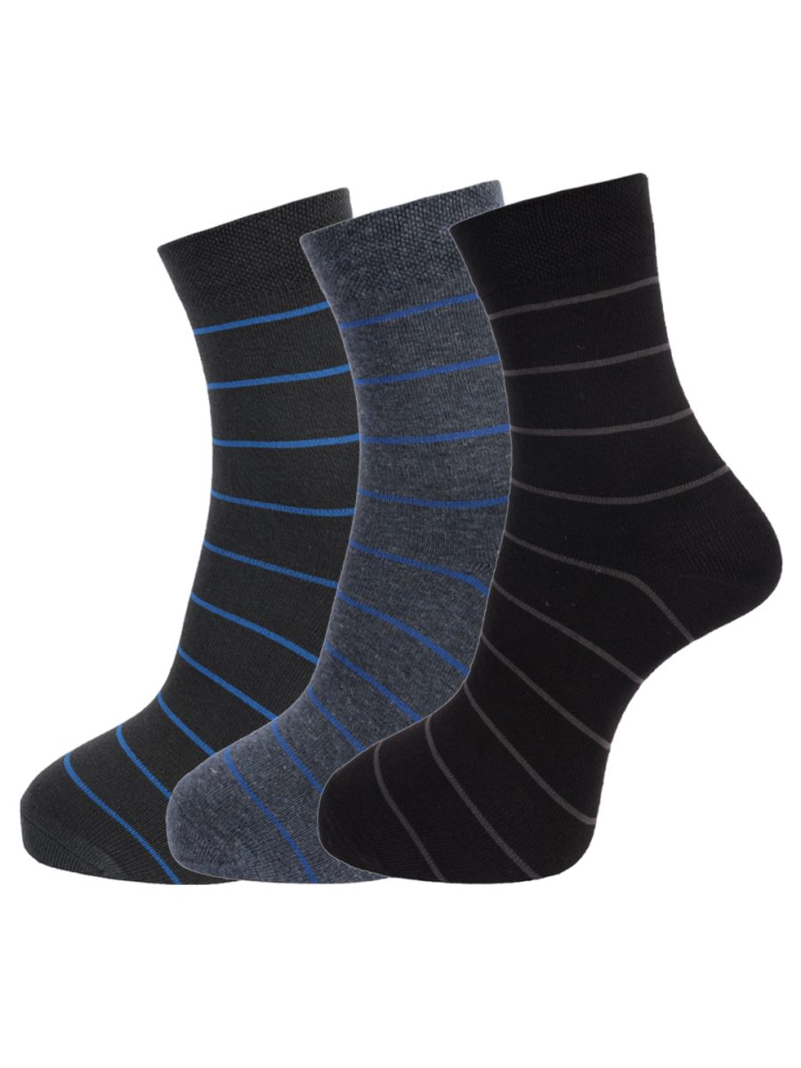 Dollar Socks Full Length Cotton Socks for Mens Free Size (Pack of 3)