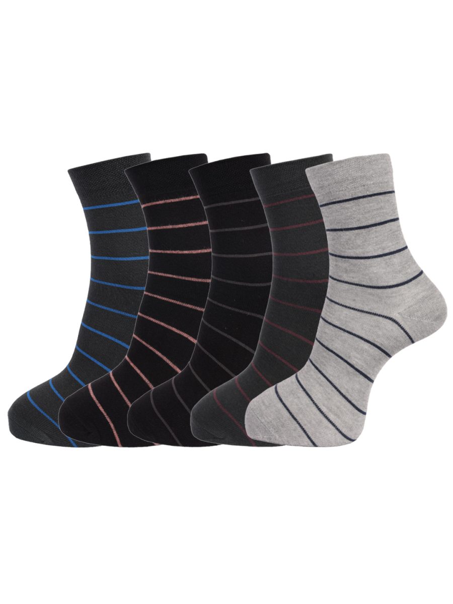 Dollar Socks Full Length Cotton Socks for Mens Free Size (Pack of 5)