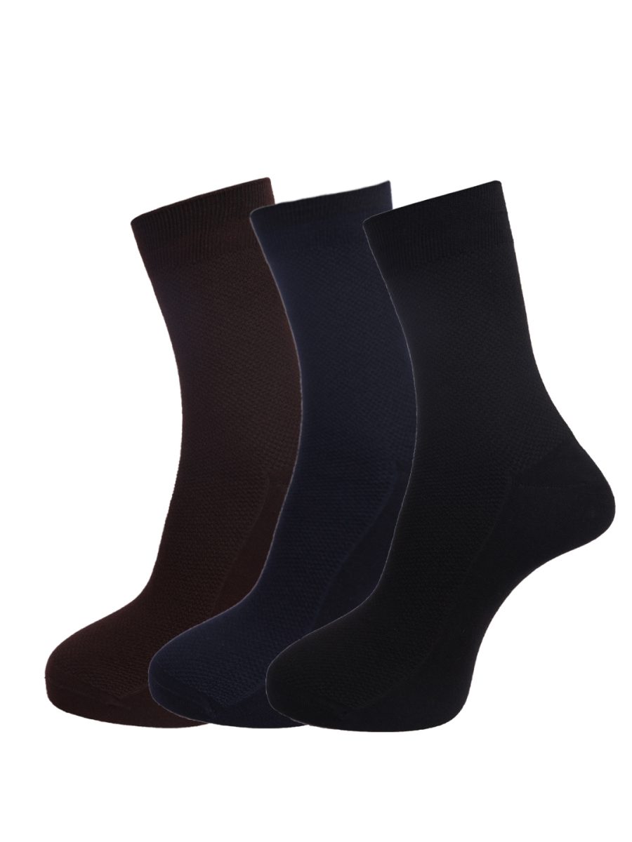 Dollar Socks Full Length Cotton Socks for Mens Free Size (Pack of 3)