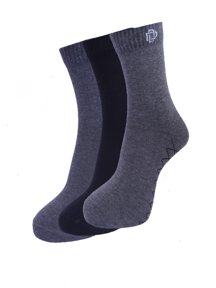 Dollar Socks Full Length Cotton Socks for Mens Free Size (Pack of 3)
