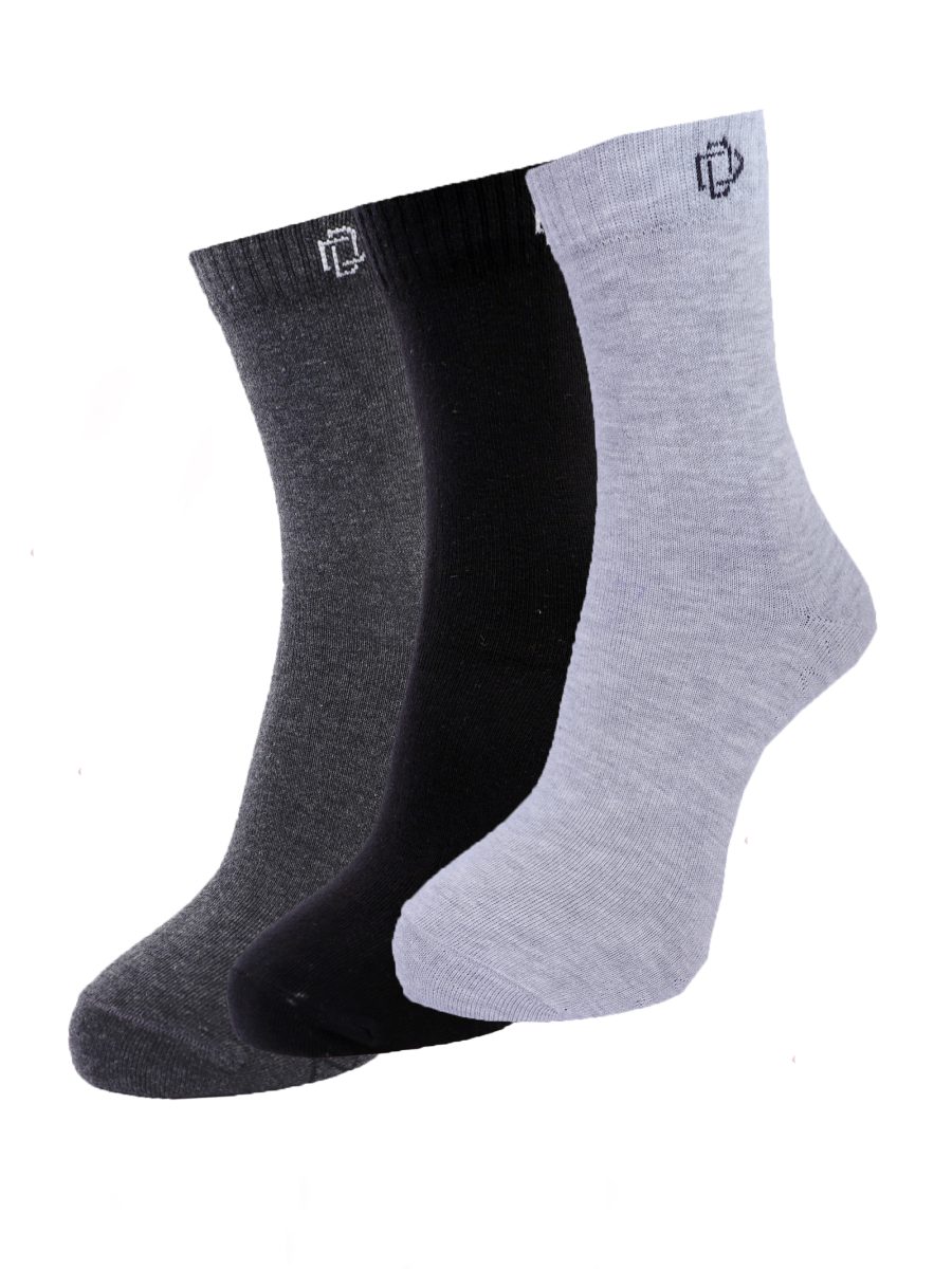 Dollar Socks Full Length Cotton Socks for Mens Free Size (Pack of 3)