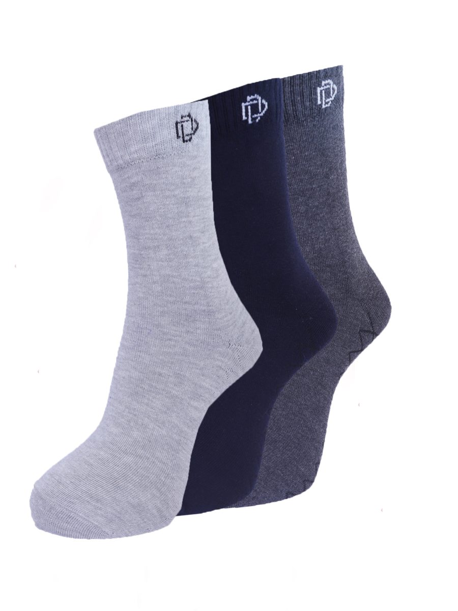 Dollar Socks Full Length Cotton Socks for Mens Free Size (Pack of 3)