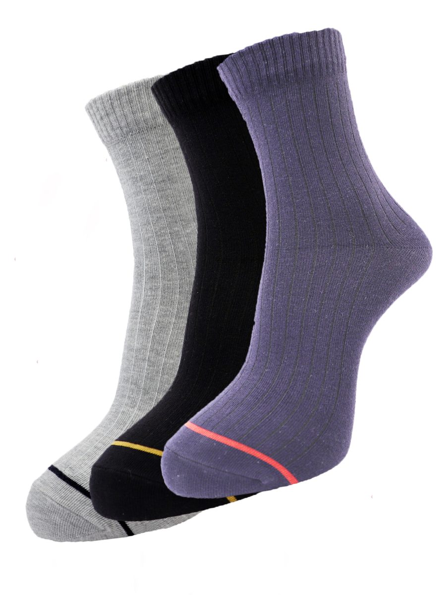 Dollar Socks Full Length Cotton Socks for Mens Free Size (Pack of 3)