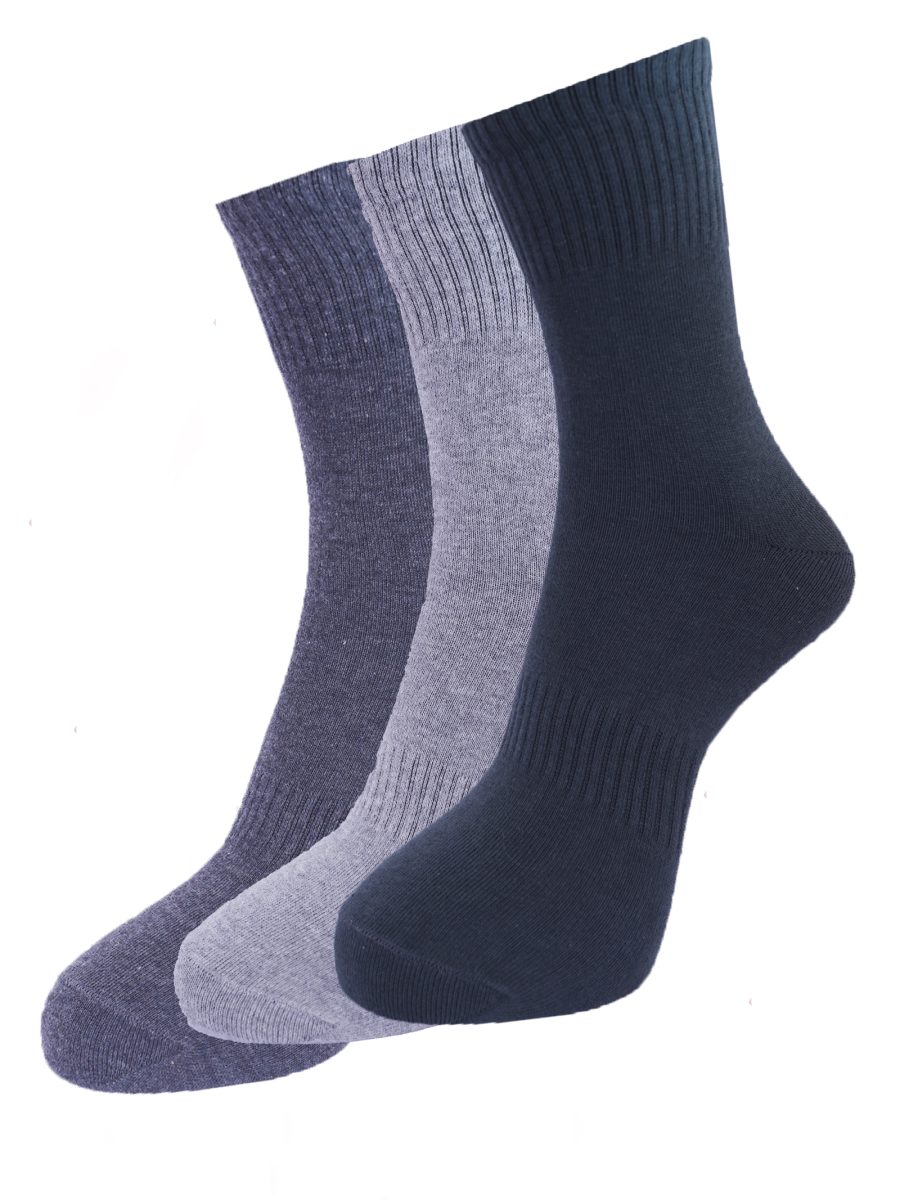 Dollar Socks Full Length Cotton Socks for Mens Free Size (Pack of 3)