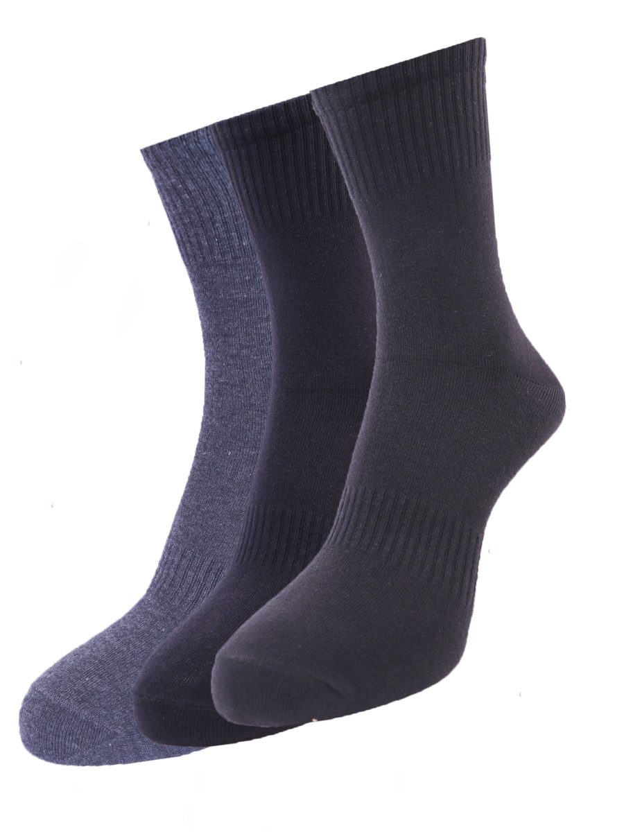 Dollar Socks Full Length Cotton Socks for Mens Free Size (Pack of 3)