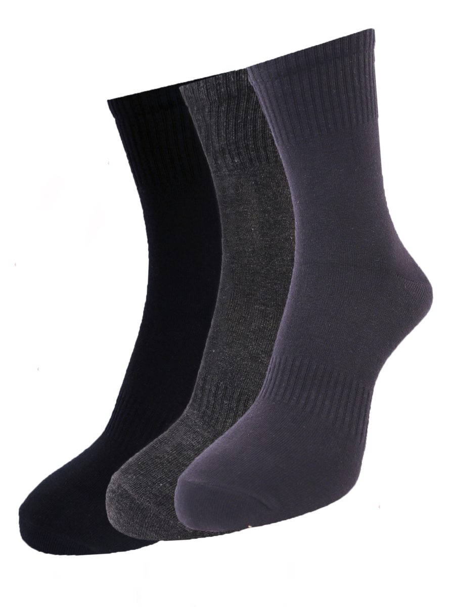 Dollar Socks Full Length Cotton Socks for Mens Free Size (Pack of 3)