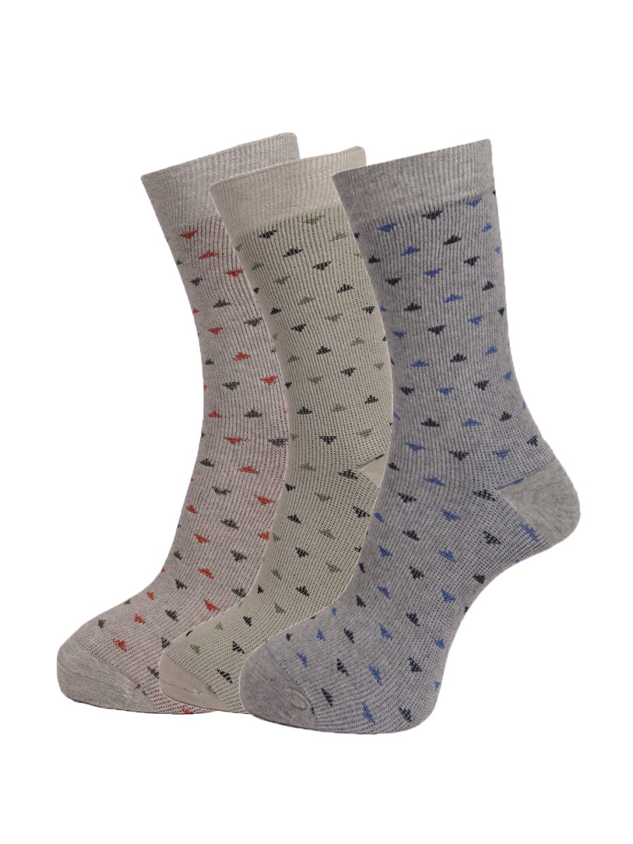 Dollar Socks Full Length Cotton Socks for Mens Free Size (Pack of 3)
