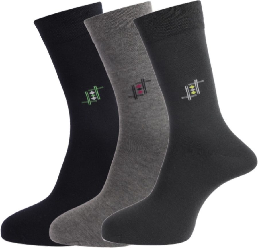 Dollar Socks Full Length for Mens Free Size (Pack of 3)