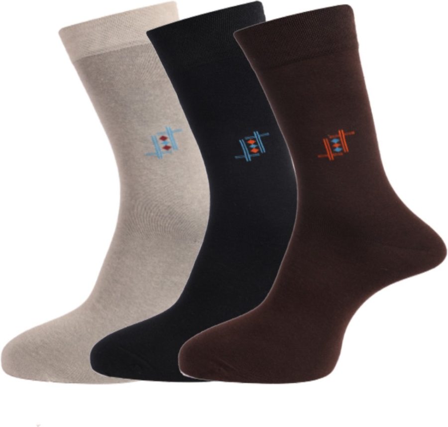 Dollar Socks Full Length for Mens Free Size (Pack of 3)