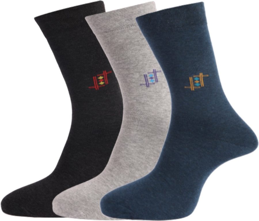 Dollar Socks Full Length for Mens Free Size (Pack of 3)
