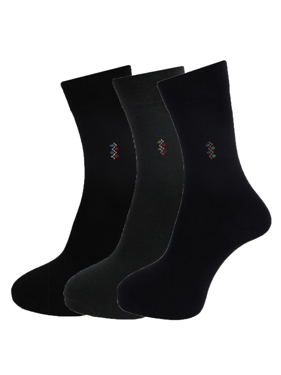 Dollar Socks Full Length Cotton Socks for Mens Free Size (Pack of 3)