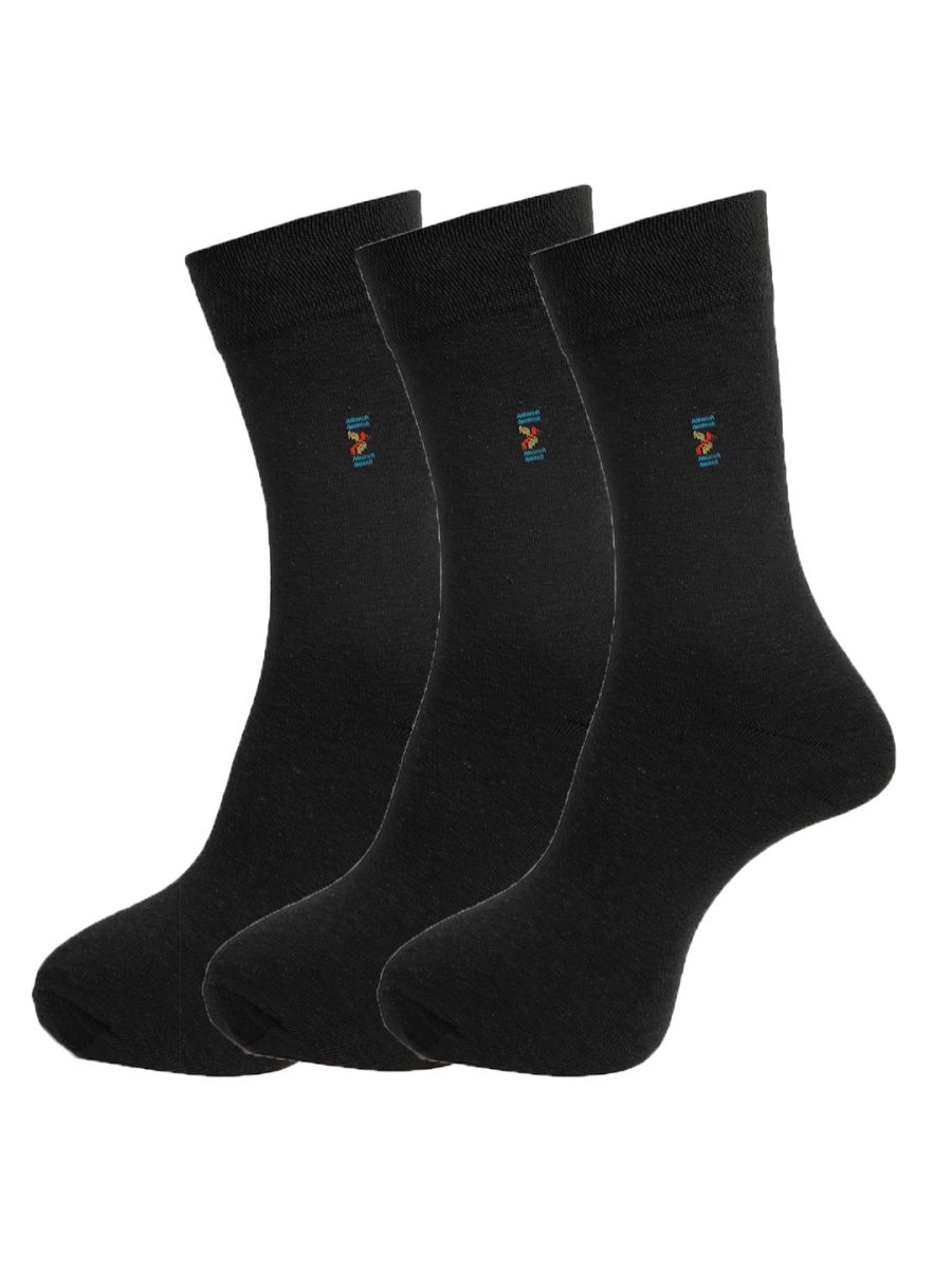 Dollar Socks Full Length Cotton Socks for Mens Free Size (Pack of 3)