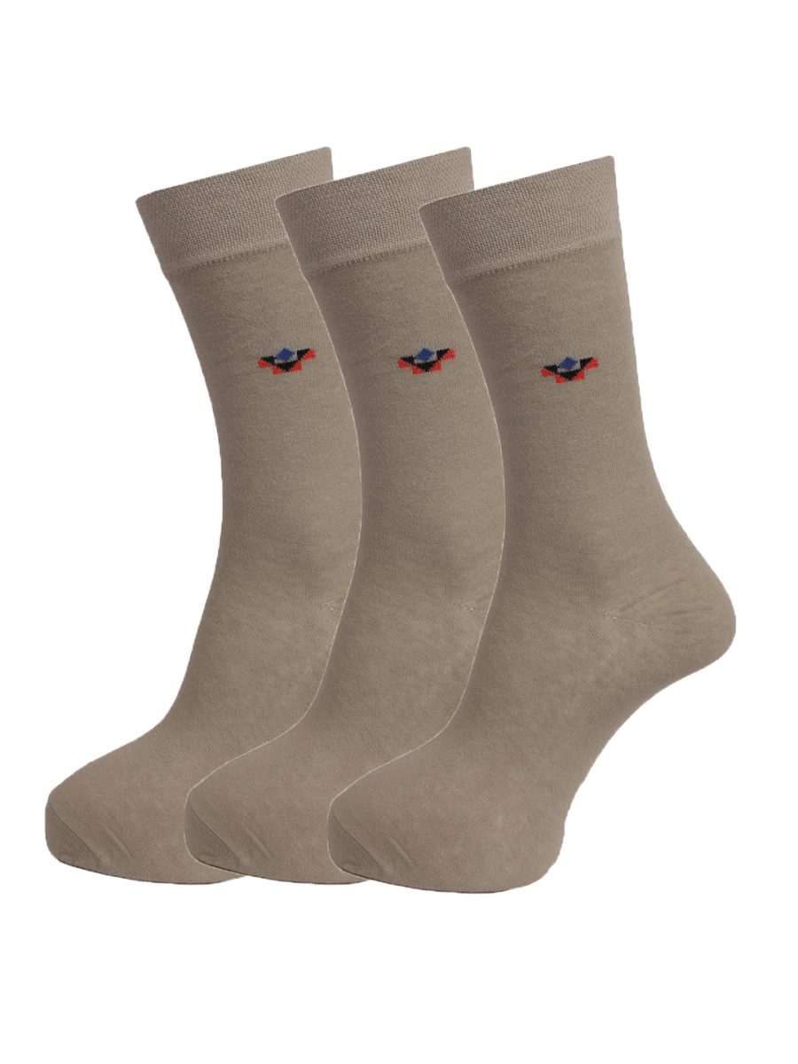 Dollar Socks Full Length Cotton Socks for Mens Free Size (Pack of 3)