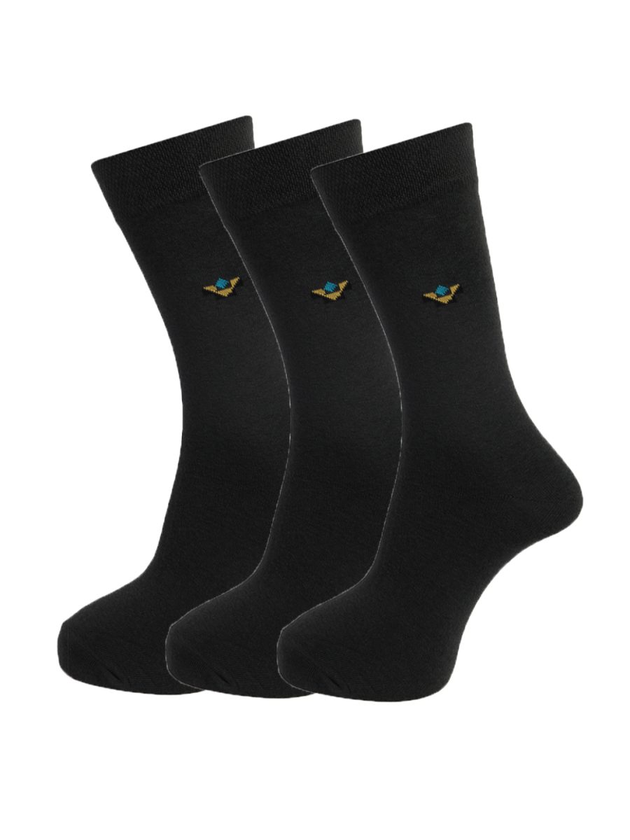 Dollar Socks Full Length Cotton Socks for Mens Free Size (Pack of 3)
