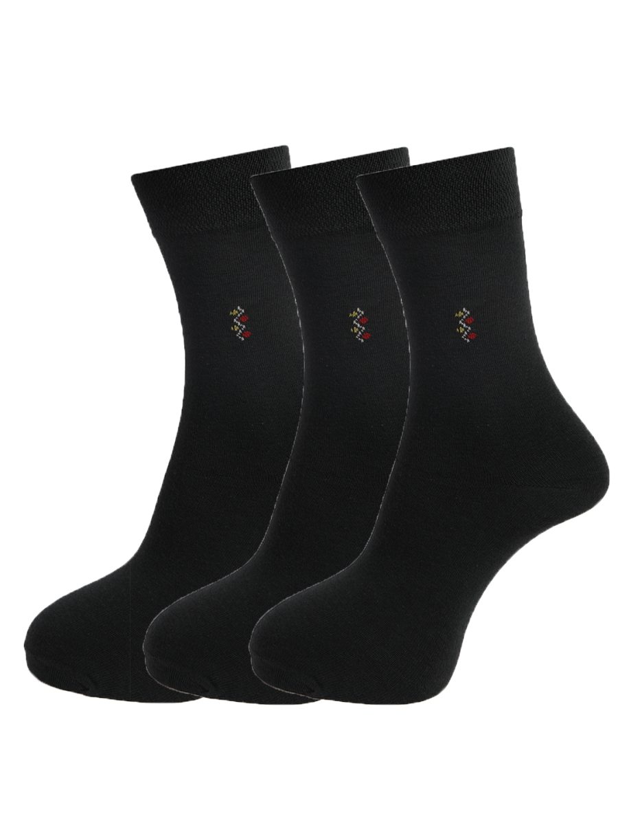 Dollar Socks Full Length Cotton Socks for Mens Free Size (Pack of 3)