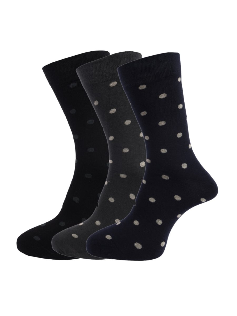 Dollar Socks Full Length Cotton Socks for Mens Free Size (Pack of 3)