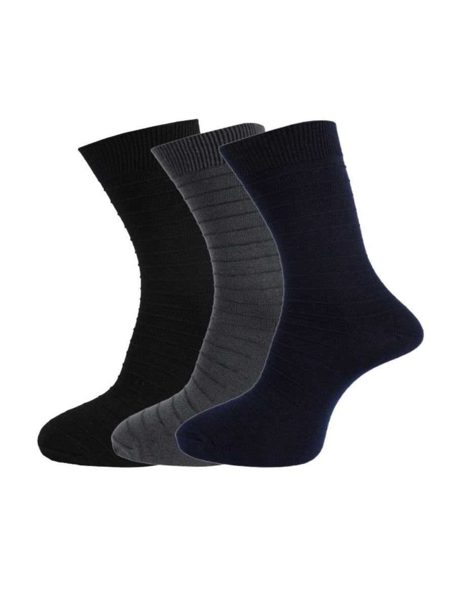 Dollar Socks Full Length Cotton Socks for Mens Free Size (Pack of 3)