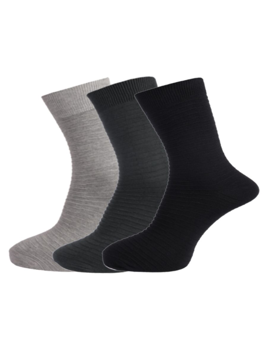 Dollar Socks Full Length Cotton Socks for Mens Free Size (Pack of 3)