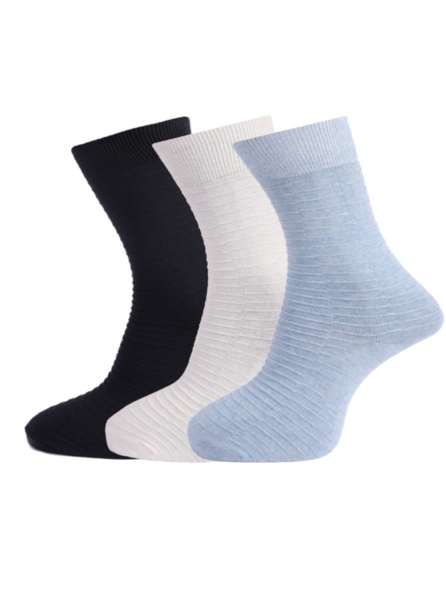 Dollar Socks Full Length Cotton Socks for Mens Free Size (Pack of 3)