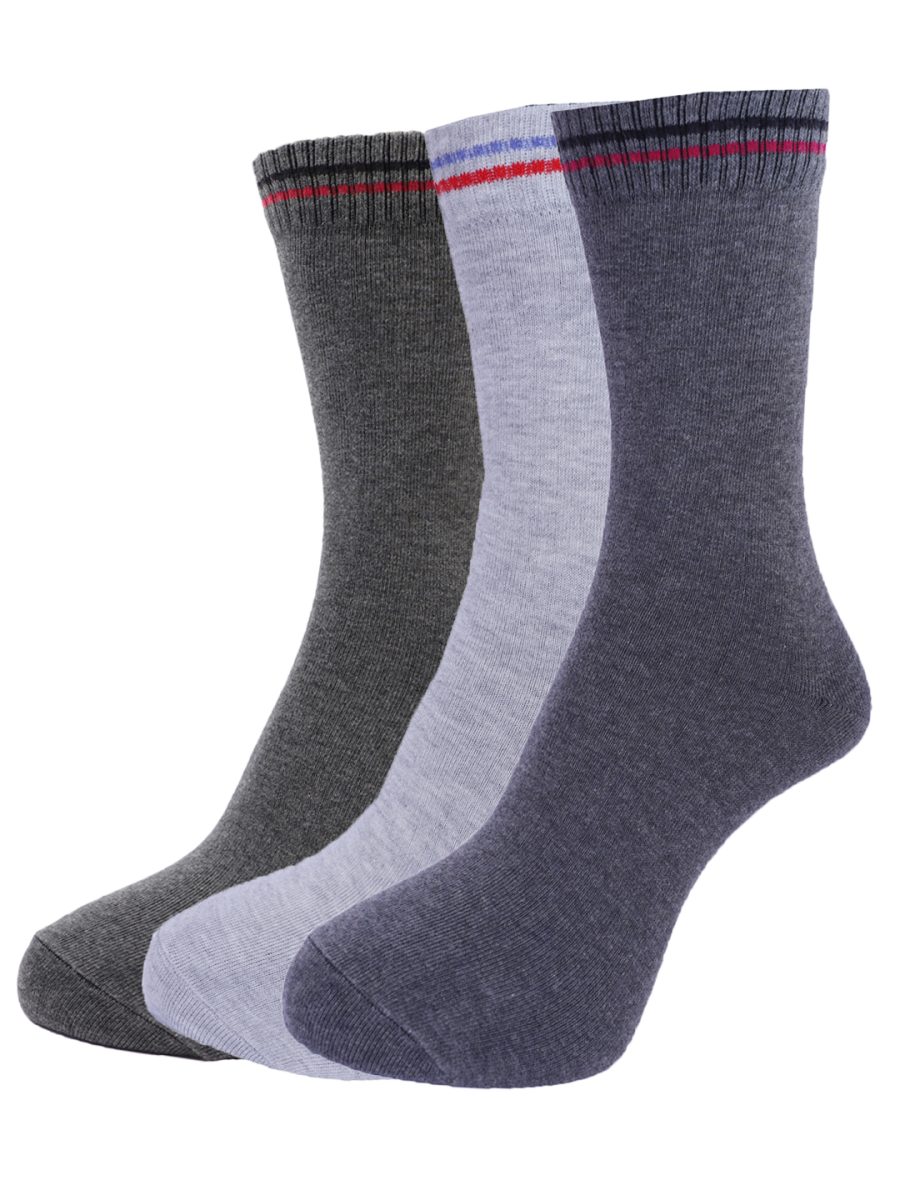 Dollar Socks Full Length Cotton Socks for Mens Free Size (Pack of 3)
