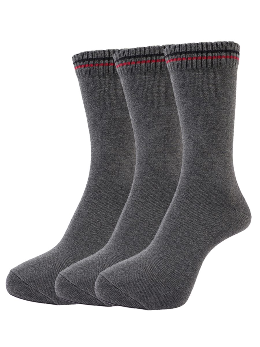 Dollar Socks Full Length Cotton Socks for Mens Free Size (Pack of 3)