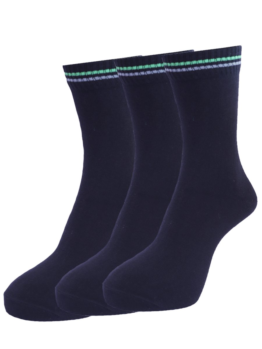 Dollar Socks Full Length Cotton Socks for Mens Free Size (Pack of 3)