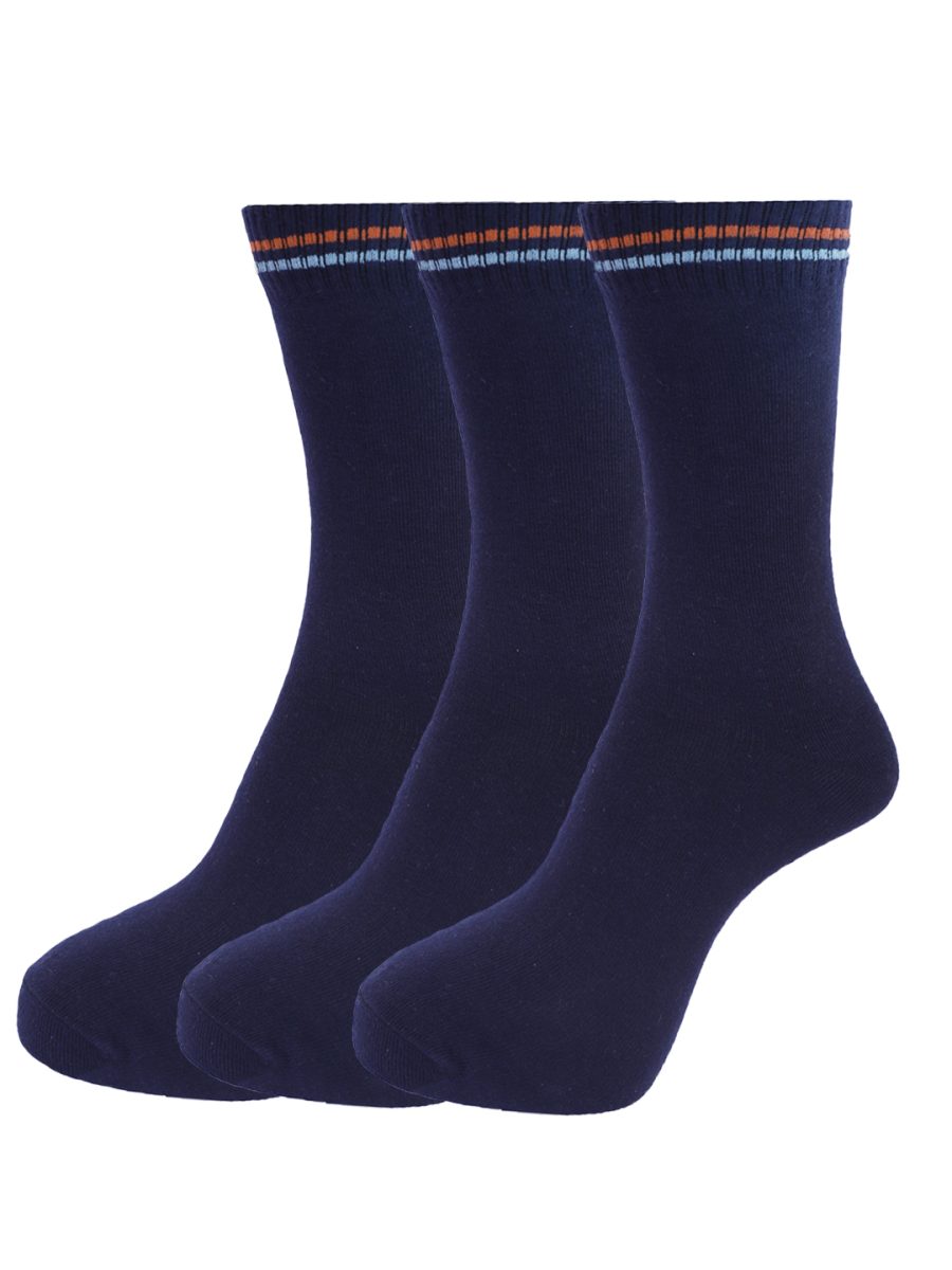 Dollar Socks Full Length Cotton Socks for Mens Free Size (Pack of 3)