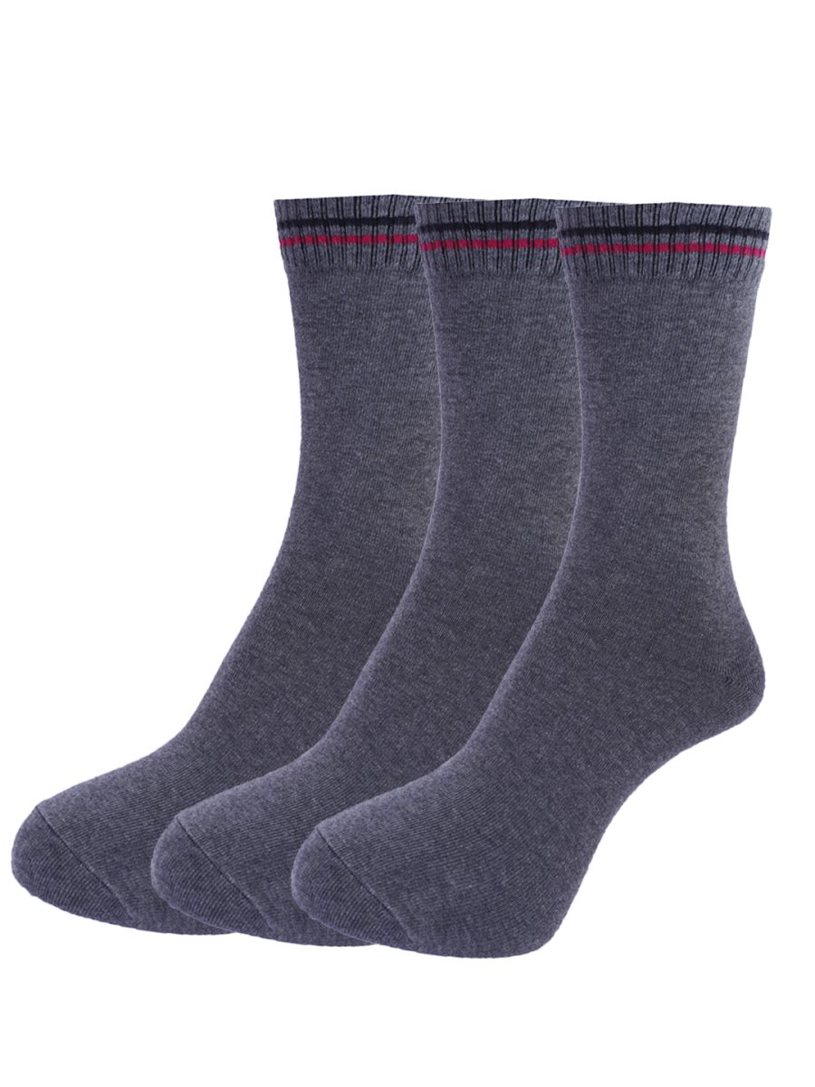 Dollar Socks Full Length Cotton Socks for Mens Free Size (Pack of 3)