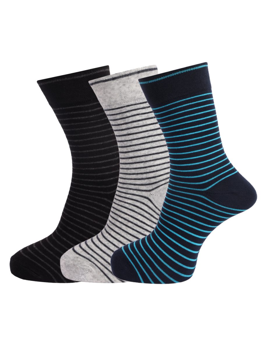 Dollar Socks Full Length Cotton Socks for Mens Free Size (Pack of 3)