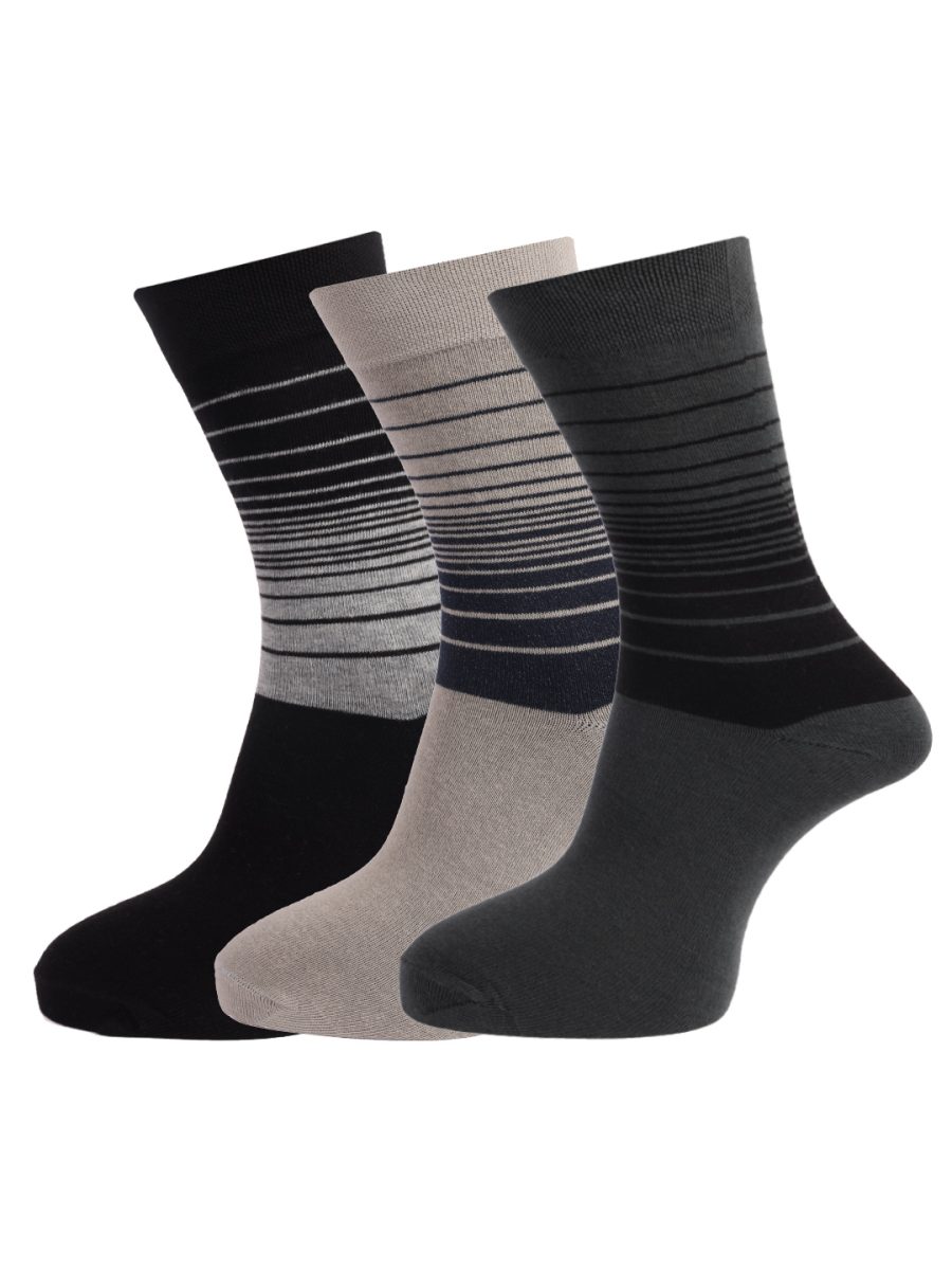 Dollar Socks Full Length Cotton Socks for Mens Free Size (Pack of 3)