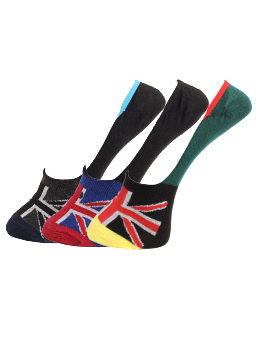 Dollar Cotton No Show Socks for Men's Free Size (Pack of 3)