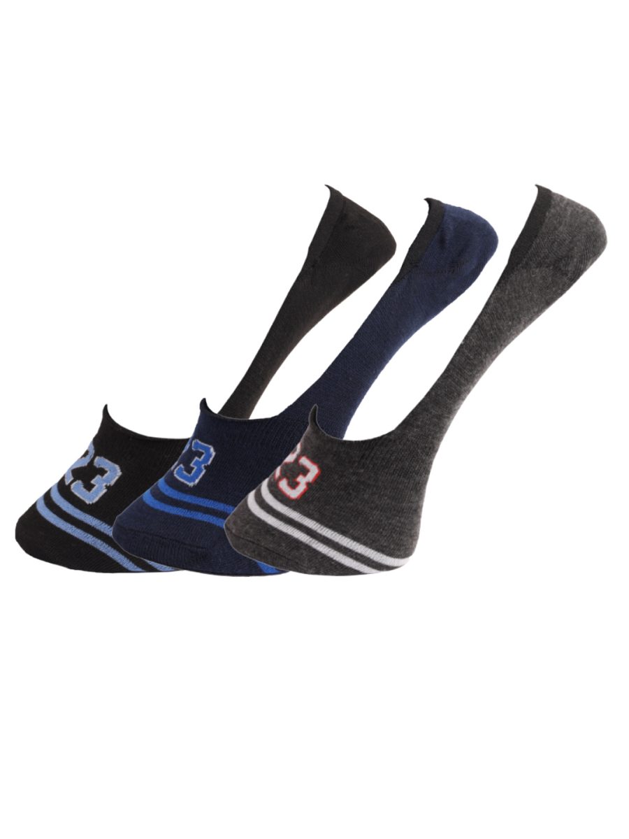 Dollar Cotton No Show Socks for Men's Free Size (Pack of 3)