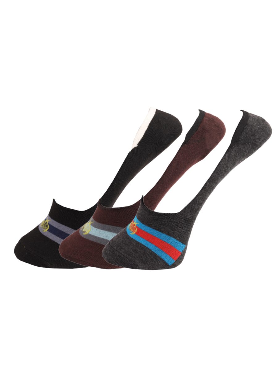 Dollar Cotton No Show Socks for Men's Free Size (Pack of 3)