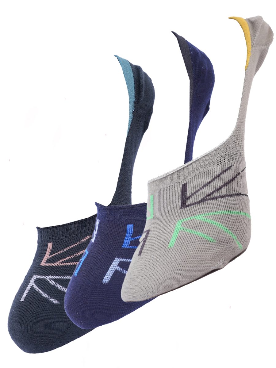Dollar Cotton No Show Socks for Men's Free Size (Pack of 3)