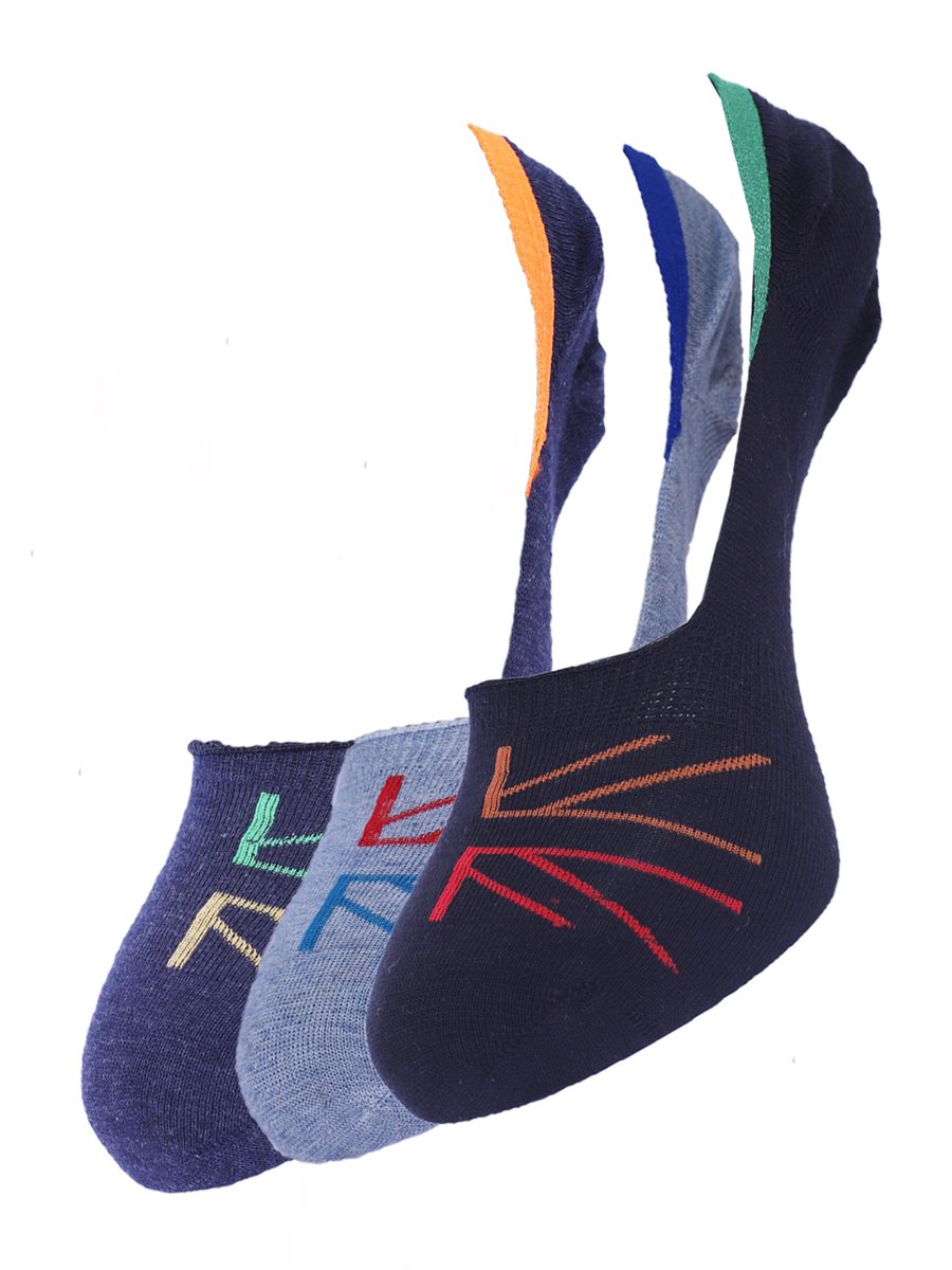 Dollar Cotton No Show Socks for Men's Free Size (Pack of 3)