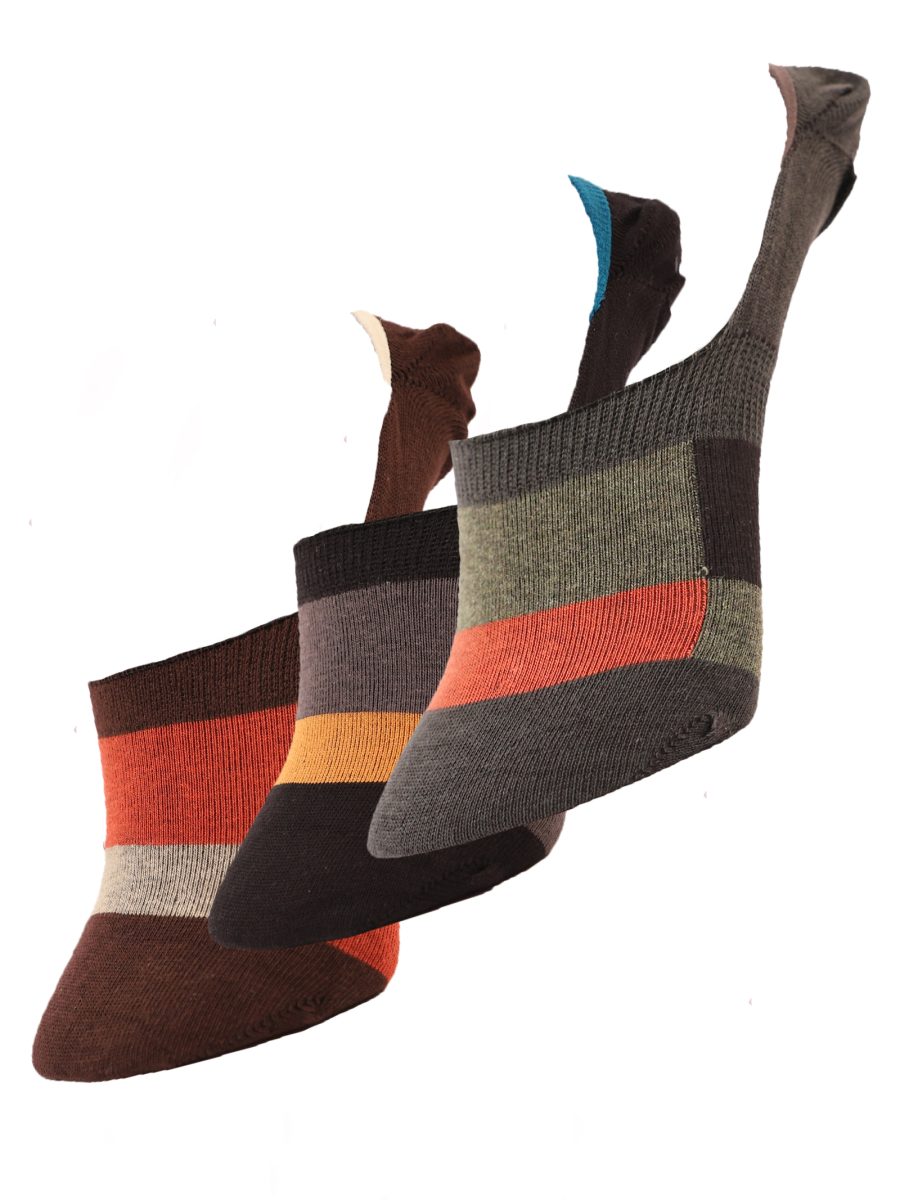 Dollar Cotton No Show Socks for Men's Free Size (Pack of 3)