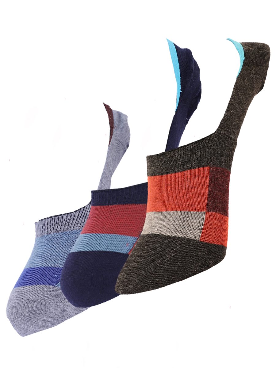 Dollar Cotton No Show Socks for Men's Free Size (Pack of 3)