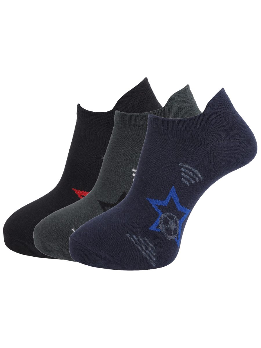 Dollar Socks Low Ankle Cotton Socks for Men's (Pack of 3)