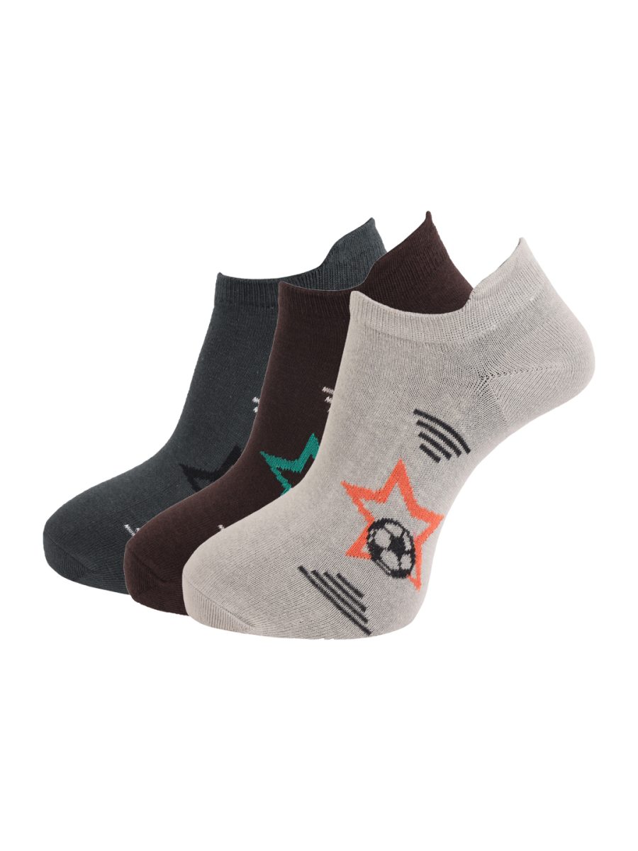 Dollar Socks Low Ankle Cotton Socks for Men's (Pack of 3)