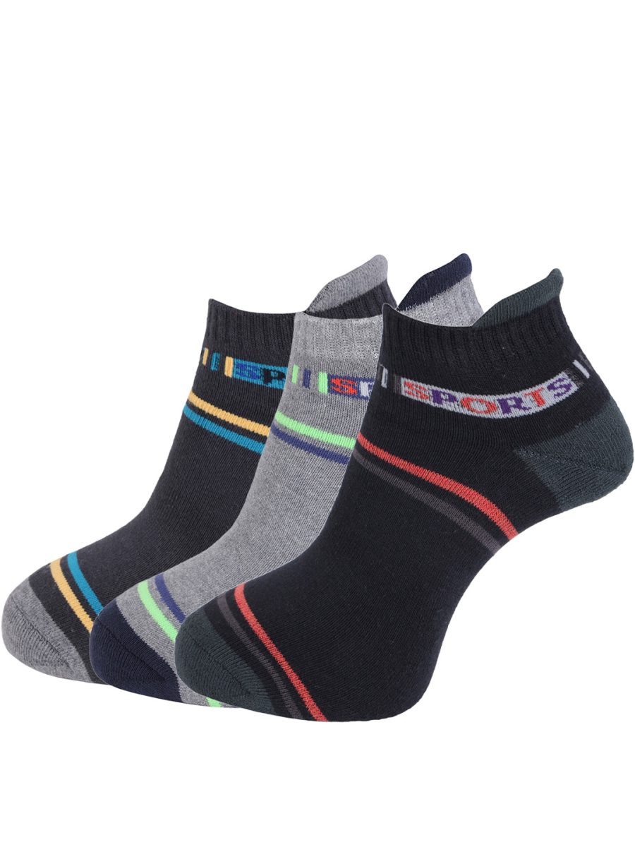 Dollar Socks Low Ankle Cotton Socks for Men's (Pack of 3)