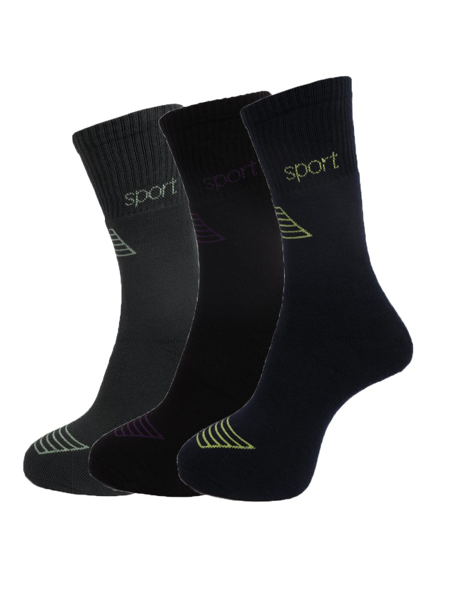Dollar Socks Full Length Cotton Socks for Mens Free Size (Pack of 3)