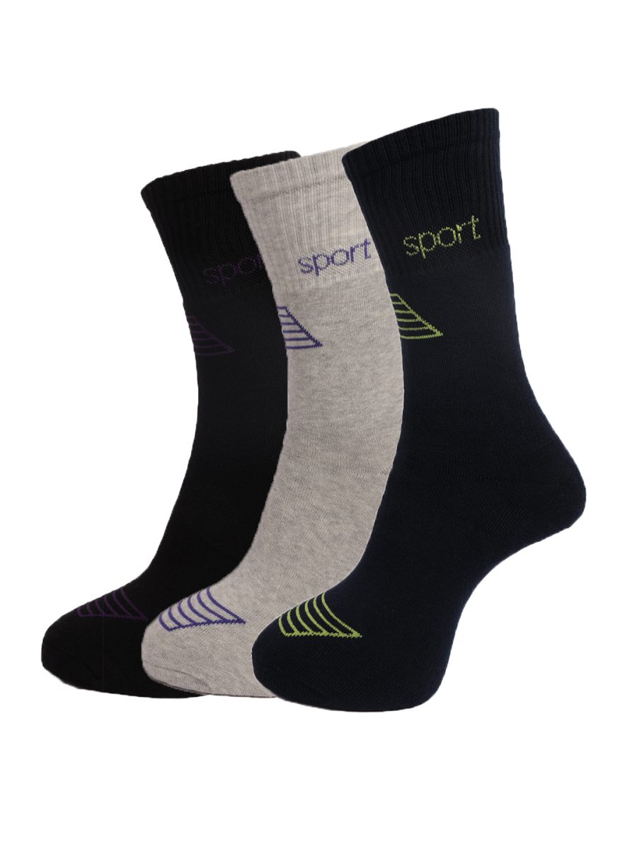 Dollar Socks Full Length Cotton Socks for Mens Free Size (Pack of 3)