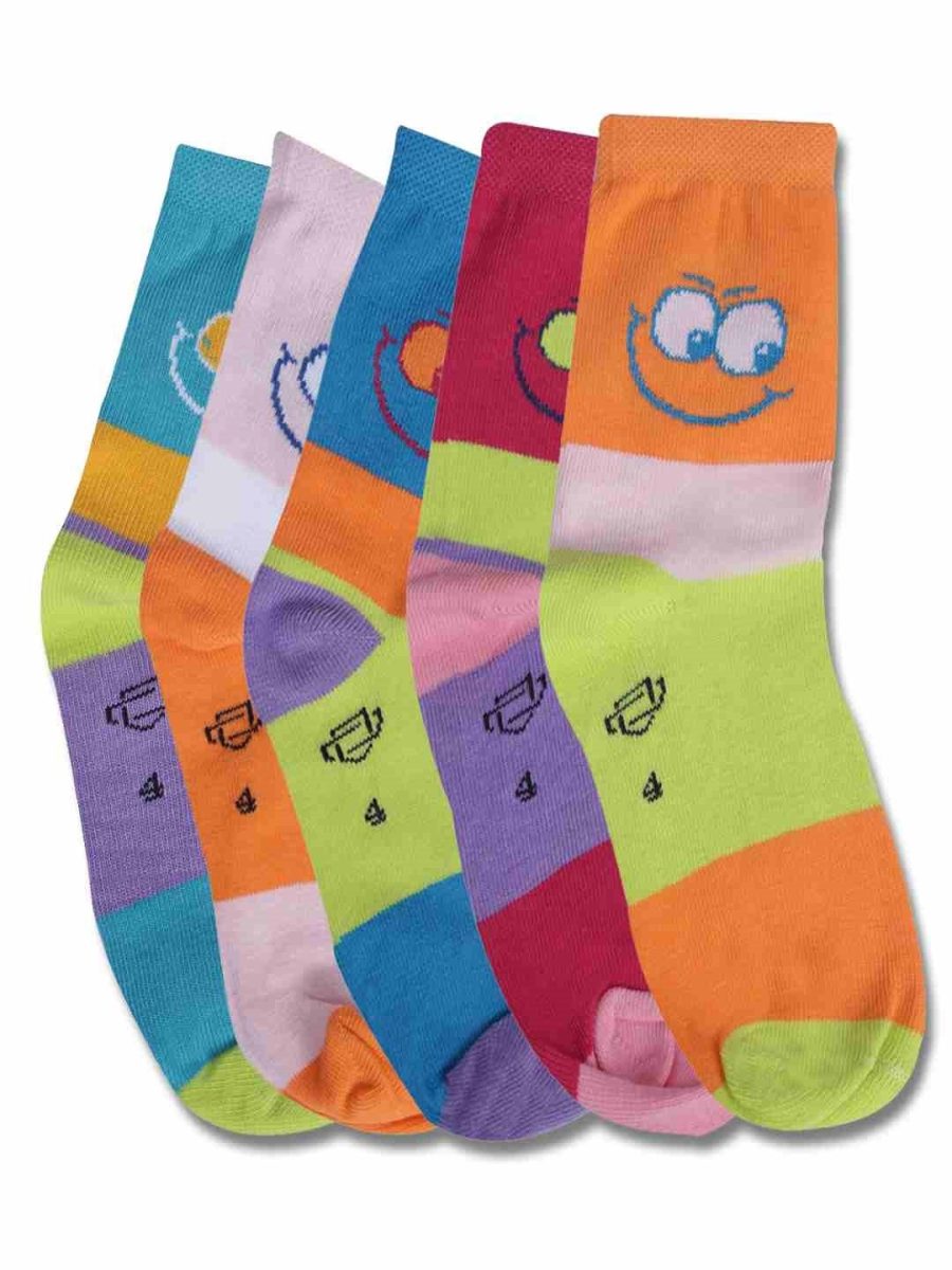 DOLLAR KIDS SOCKS FOR BOYS & GIRLS IN BLENDED COTTON (PACK OF 5)