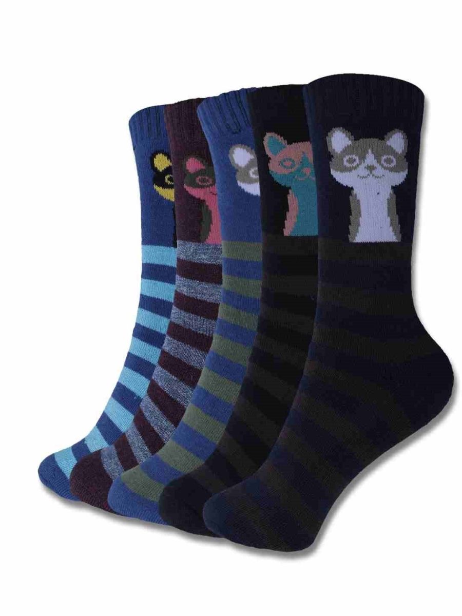 DOLLAR KIDS SOCKS FOR BOYS & GIRLS IN BLENDED COTTON (PACK OF 5)