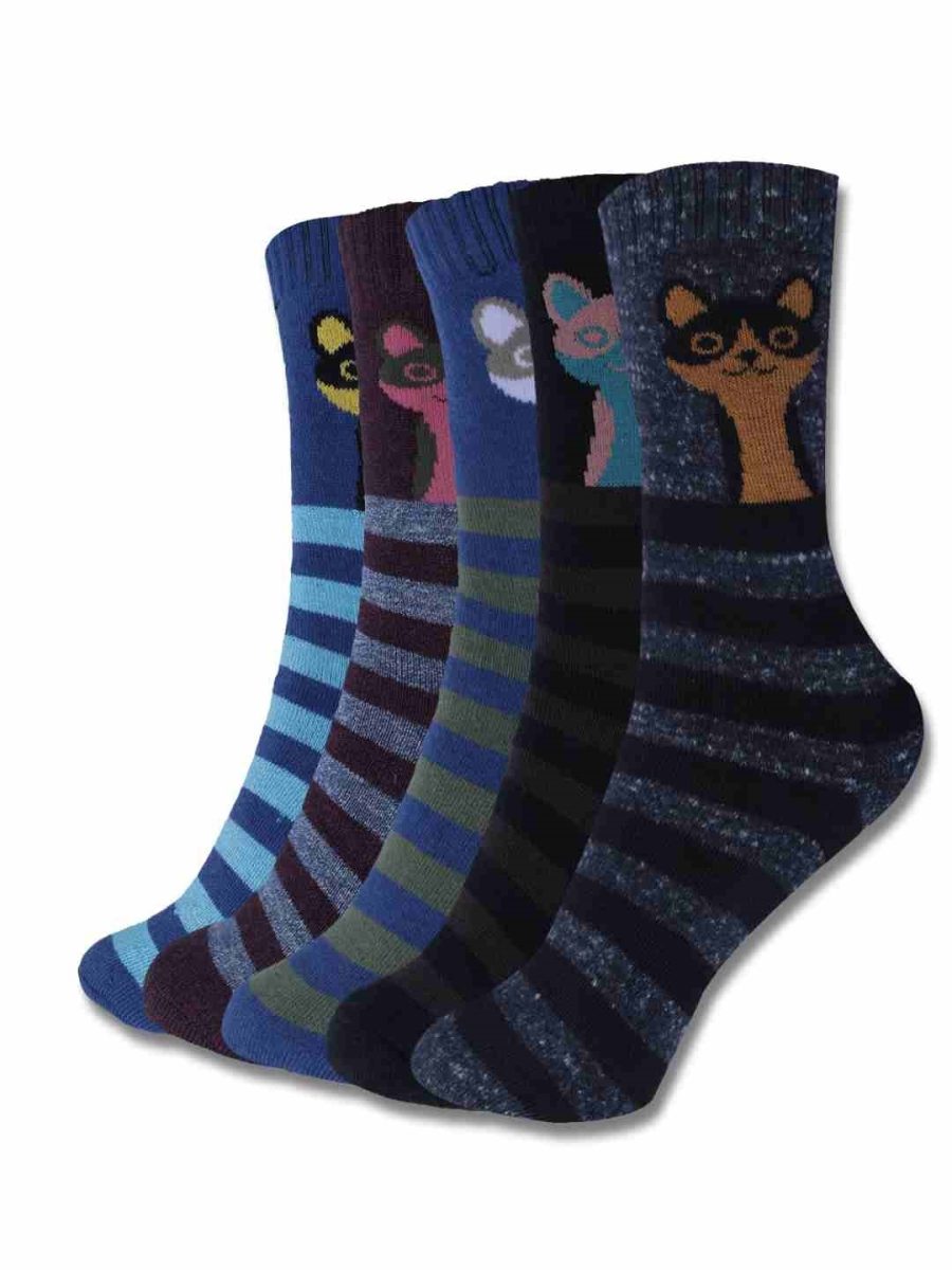 DOLLAR KIDS SOCKS FOR BOYS & GIRLS IN BLENDED COTTON (PACK OF 5)
