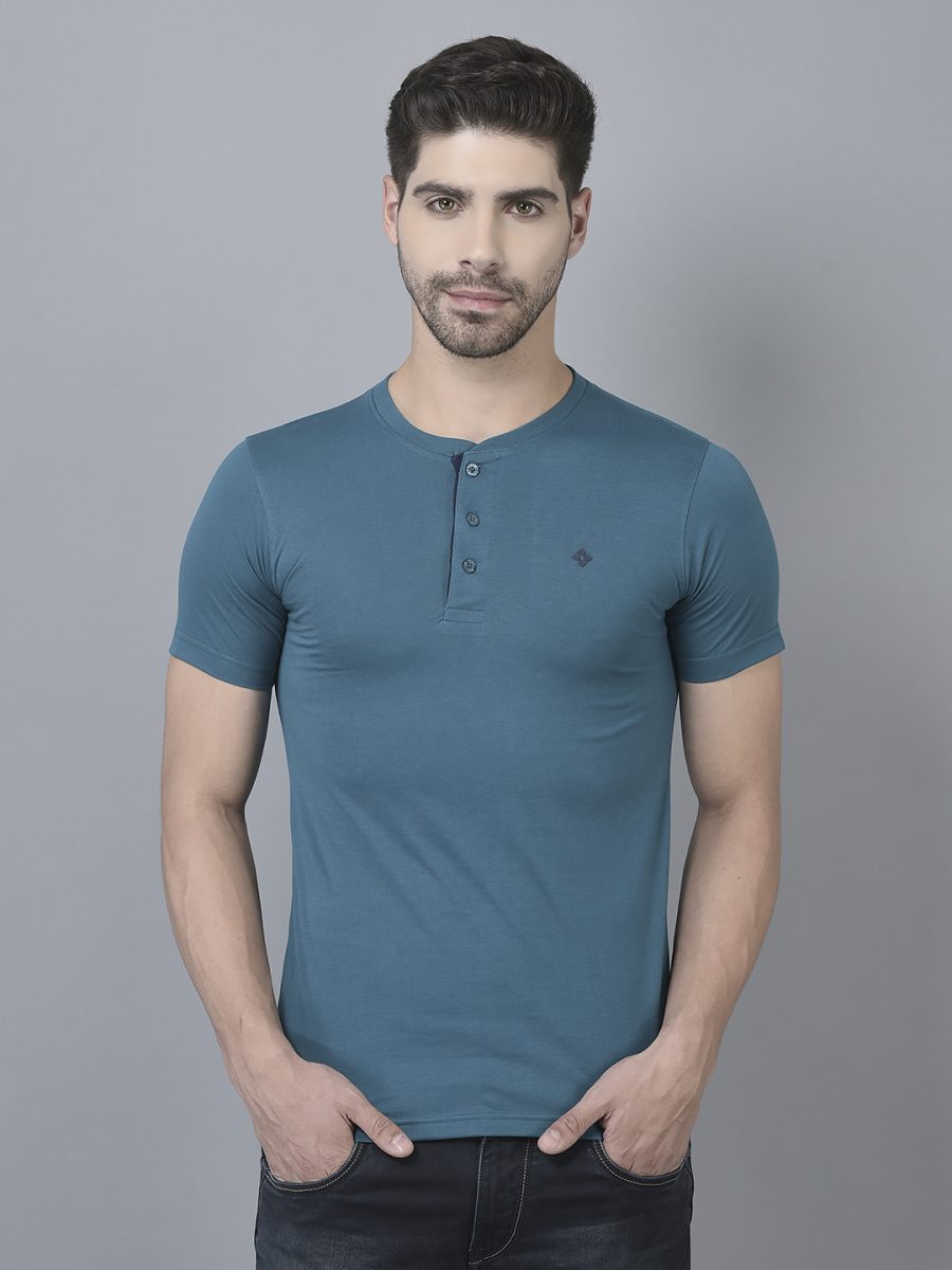 Dollar Men's Casual Henly Neck T-Shirt