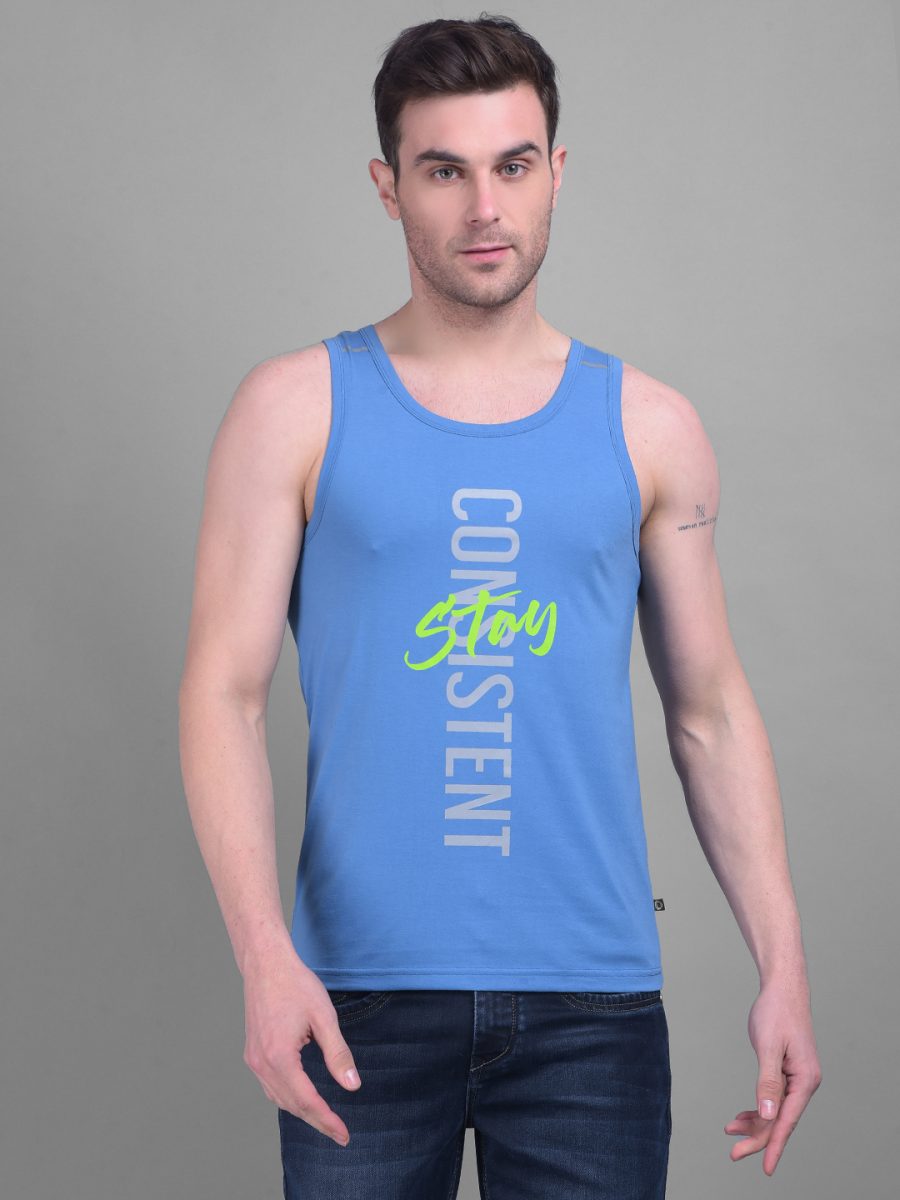 Dollar Men's Casual Cotton Printed Tank Top Vest