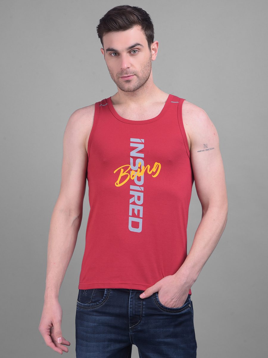 Dollar Men's Casual Cotton Printed Tank Top Vest